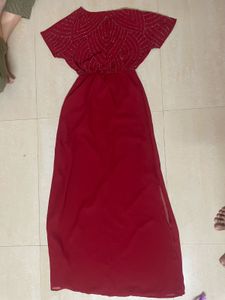 Elegant Beaded Maxi Dress