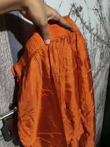 (New) Vastra Orange Kurta with Gold Print