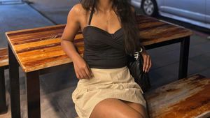 Padded Black Ruched Halter Top