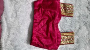 heavy Embroidered net saree with padded blouse