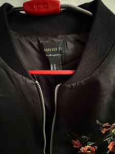 Forever 21 Floral Bomber Jacket