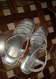 Sparkling Silver Embellished Sandals