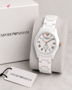 Emporio Armani White Ceramic Watch