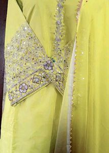 Embroidered Kurta dupatta and farshi shalvar