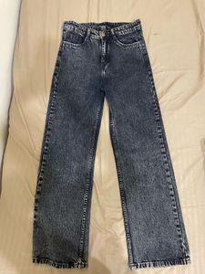 Charcoal Straight Leg Jeans