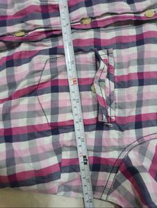 Trendy Multi-Color Plaid Crop Shirt