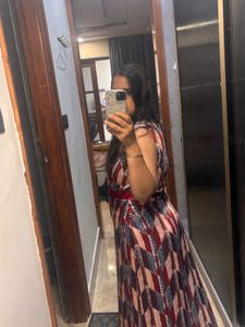 Stylish Geometric Print Maxi Dress