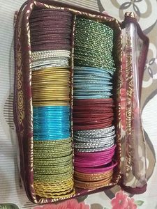 12 Colour Of Metal Bangles