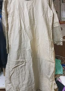 ( Sale) Zari Embroidered And Beaded Cotton Suit