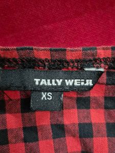 Checkered corset top