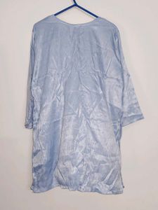Light Blue Embroidered Kurta
