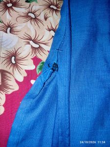 Teal Kurta Set with Floral Dupatta