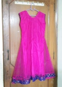 New Fancy Net Anarkali  Long Kurti Dress