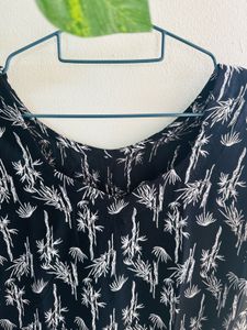 Black &amp; White Printed suit pallazo set