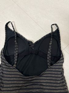 Striped One-Piece Swimsuit