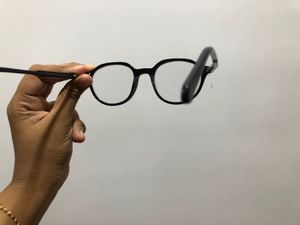 Vicent Chase Blue lens zebra print frame.