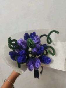 Handmade pipecleaner Lavender Bouquet