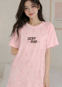 Cute Pink Bear Nightgown