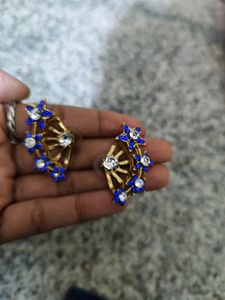 Sterling 4steps Chain+  earring