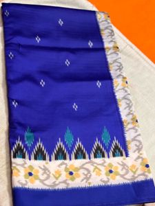 Elegant Blue Patterned Saree