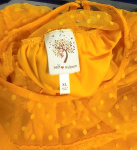 Turmeric Yellow XL Net Top