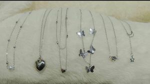 Silver Necklace Combo Set - 6 Pcs