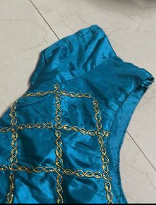 Stunning Blue Embroidered Dress