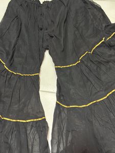 Embellished Black Kurta and sharara