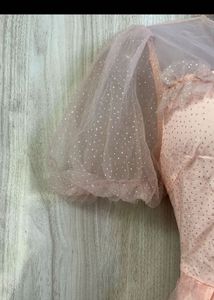 KoreanPink Ruffled Layered Party Dress🤍💖