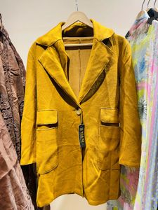 Mustard Suede-like Jacket