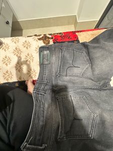 Flying Machine Stylish Distressed Black Jeans