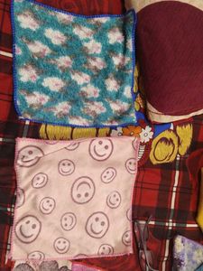Floral Microfiber Cloths/ hanky ( 12 piece )