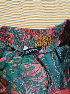 Striped Tee &amp; Tropical Shorts Set