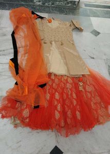 Elegant Ethnic Kurta Set with Lehenga