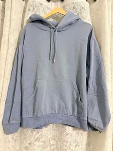 L H&M Blue Oversized Hoodie