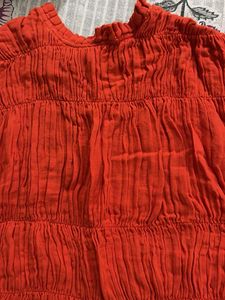 Smocked Orange tshirt