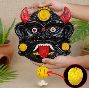 Unique Black Kali Idol Nazar Battu Wall Hanging