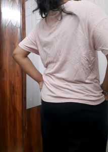 Peach loose T-Shirt