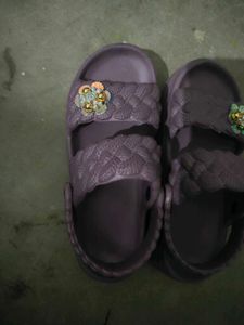 Cute Purple Flower Sandals