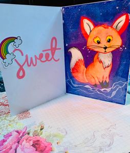 Whiskers  in Snowland- Watercolor Painting