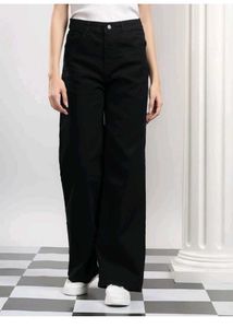 Straight Fit Women black jeans