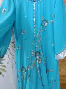 Beautiful Blue Embellished Lehenga Choli