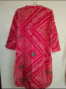 Rajasthani Bandhani print kurti