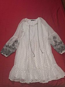 White Embroidered Dress