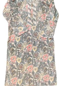 Floral Print Cotton Kurta