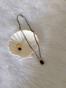 Black Onyx Necklace & Ring Set