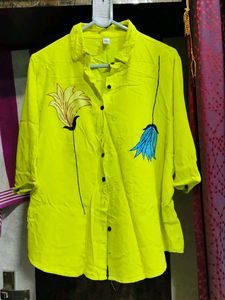 Vibrant Yellow Embroidery cord set