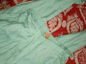 Embroidered Teal Kurta Set