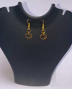 Double Heart Metal Eyerring  Latest Trending Fancy