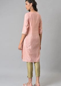 Elegant Peach Kurta Set